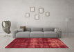 Machine Washable Abstract Brown Modern Rug in a Living Room,, wshabs885brn
