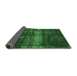 Sideview of Abstract Emerald Green Modern Rug, abs885emgrn
