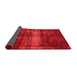 Abstract Red Modern Area Rugs