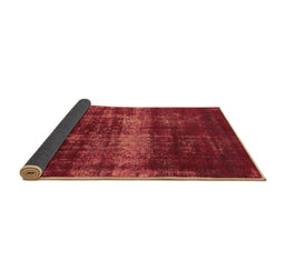 Sideview of Abstract Brown Modern Rug, abs885brn