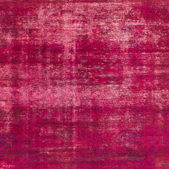Square Abstract Hot Deep Pink Modern Rug, abs885