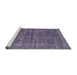 Sideview of Machine Washable Abstract Lavender Purple Rug, wshabs886
