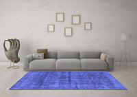 Machine Washable Abstract Blue Modern Rug, wshabs886blu