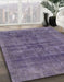 Machine Washable Abstract Lavender Purple Rug in a Family Room, wshabs886