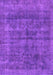 Machine Washable Abstract Purple Modern Area Rugs, wshabs886pur