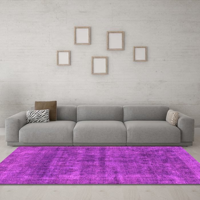 Machine Washable Abstract Pink Modern Rug in a Living Room, wshabs886pnk