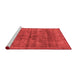 Modern Red Washable Rugs