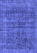 Machine Washable Abstract Blue Modern Rug, wshabs886blu