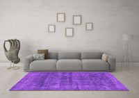 Machine Washable Abstract Purple Modern Rug, wshabs886pur