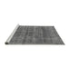 Sideview of Machine Washable Abstract Gray Modern Rug, wshabs886gry