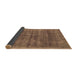 Sideview of Abstract Brown Modern Rug, abs886brn