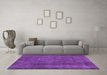 Machine Washable Abstract Purple Modern Area Rugs in a Living Room, wshabs887pur