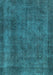 Abstract Light Blue Modern Rug, abs887lblu