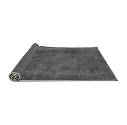 Sideview of Abstract Gray Modern Rug, abs887gry