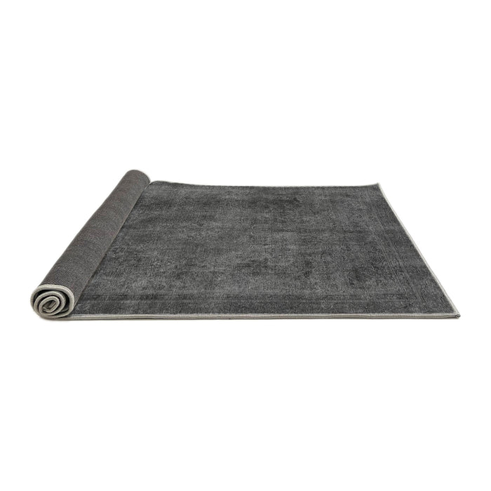 Sideview of Abstract Gray Modern Rug, abs887gry