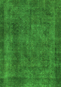 Abstract Green Modern Rug, abs887grn