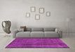 Machine Washable Abstract Pink Modern Rug in a Living Room, wshabs887pnk