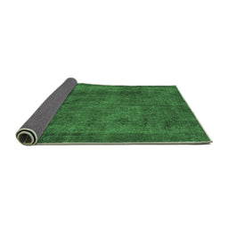 Sideview of Abstract Emerald Green Modern Rug, abs887emgrn