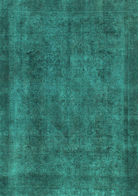 Abstract Turquoise Modern Rug, abs887turq