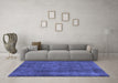 Machine Washable Abstract Blue Modern Rug in a Living Room, wshabs887blu