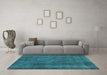 Machine Washable Abstract Light Blue Modern Rug in a Living Room, wshabs887lblu