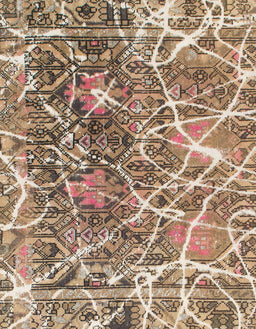 Abstract Brown Modern Rug, abs888