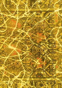 Abstract Yellow Modern Rug, abs888yw