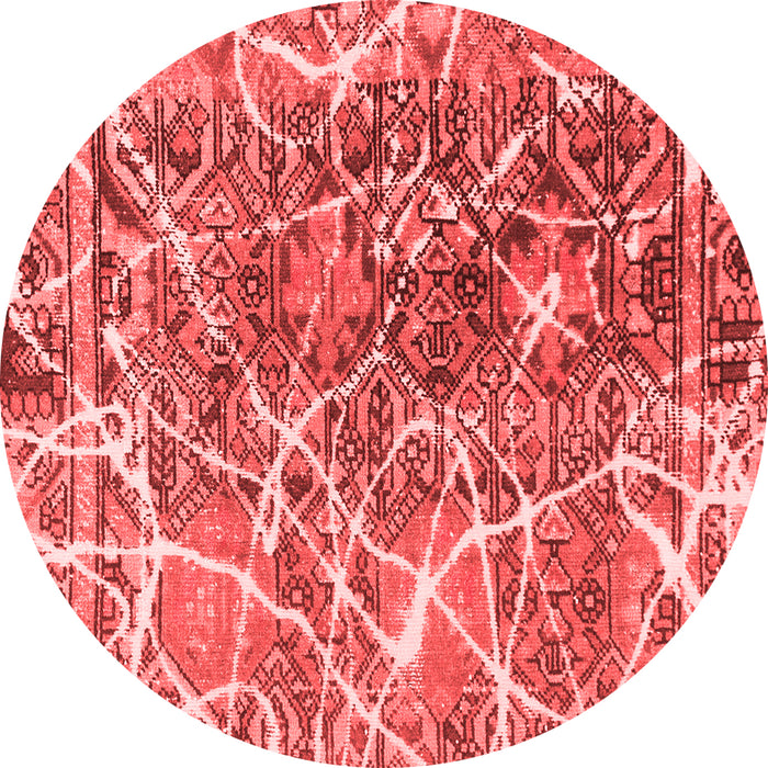 Machine Washable Abstract Red Modern Rug, wshabs888red