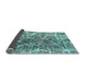 Sideview of Abstract Light Blue Modern Rug, abs888lblu