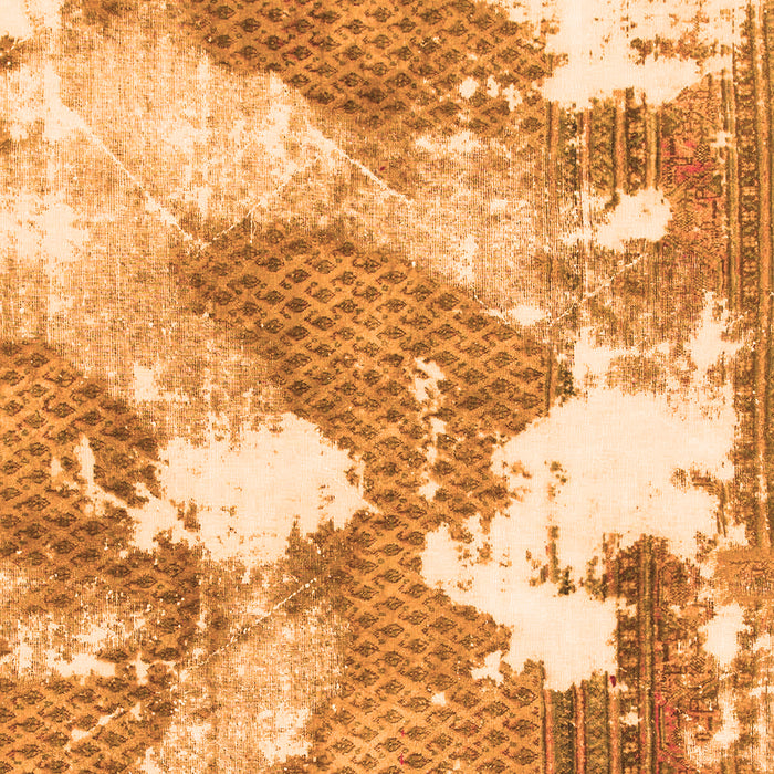 Machine Washable Abstract Orange Modern Area Rugs, wshabs889org