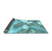 Sideview of Abstract Light Blue Modern Rug, abs889lblu