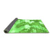 Sideview of Abstract Green Modern Rug, abs889grn