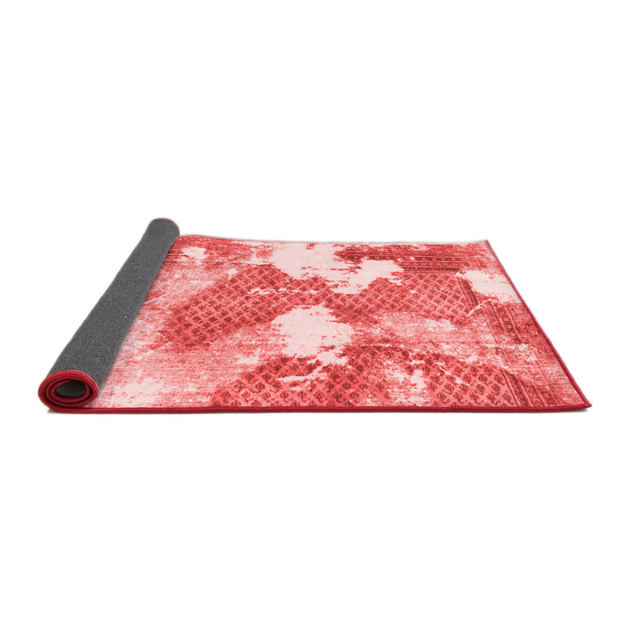 Abstract Red Modern Area Rugs