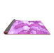 Sideview of Abstract Purple Modern Rug, abs889pur