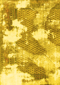 Abstract Yellow Modern Rug, abs889yw