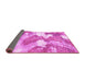 Sideview of Abstract Pink Modern Rug, abs889pnk