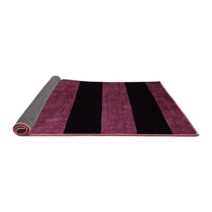 Sideview of Abstract Purple Modern Rug, abs88pur