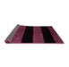 Sideview of Abstract Purple Modern Rug, abs88pur