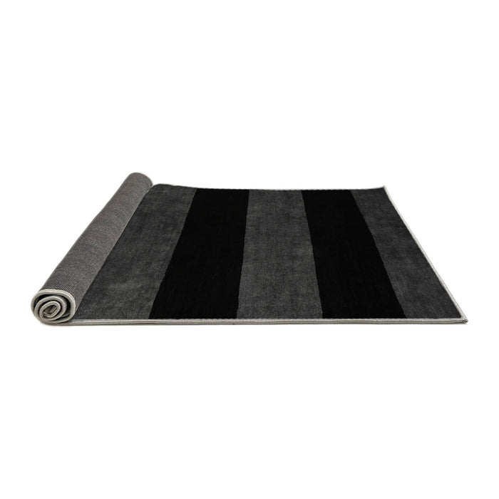 Sideview of Abstract Gray Modern Rug, abs88gry