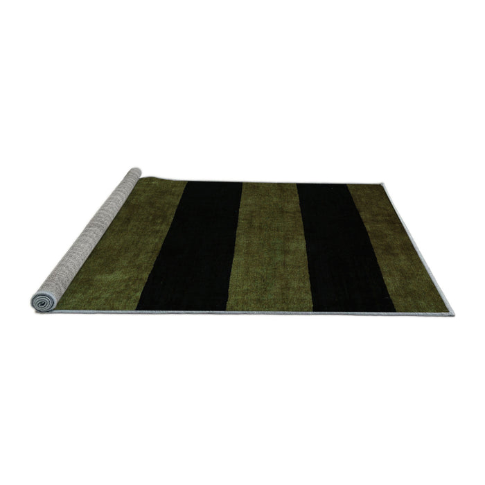 Sideview of Machine Washable Abstract Light Blue Modern Rug, wshabs88lblu