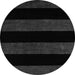 Round Machine Washable Abstract Gray Modern Rug, wshabs88gry