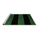 Sideview of Machine Washable Abstract Emerald Green Modern Area Rugs, wshabs88emgrn