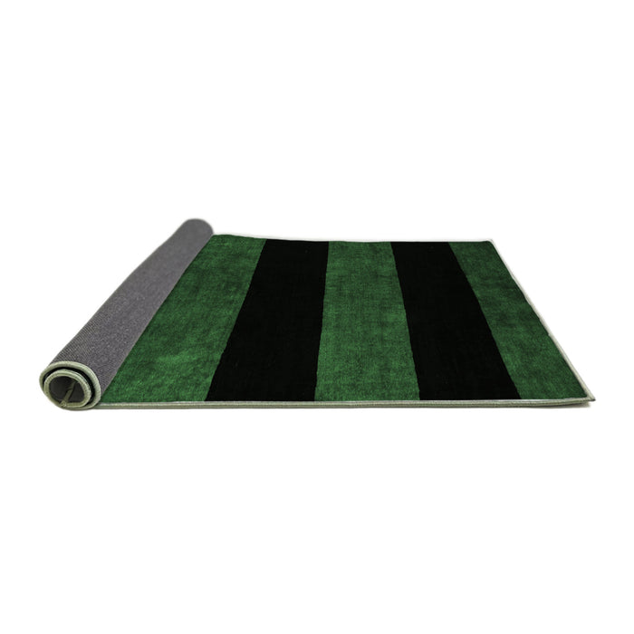 Sideview of Abstract Emerald Green Modern Rug, abs88emgrn