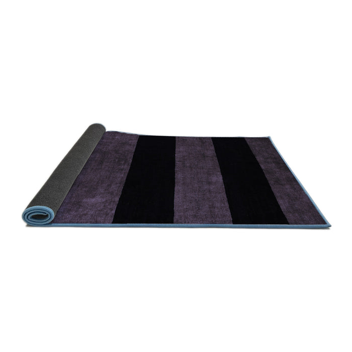 Sideview of Abstract Blue Modern Rug, abs88blu