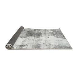 Sideview of Abstract Gray Modern Rug, abs890gry