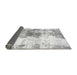 Sideview of Abstract Gray Modern Rug, abs890gry