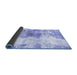 Sideview of Abstract Blue Modern Rug, abs890blu