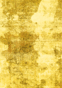 Abstract Yellow Modern Rug, abs890yw