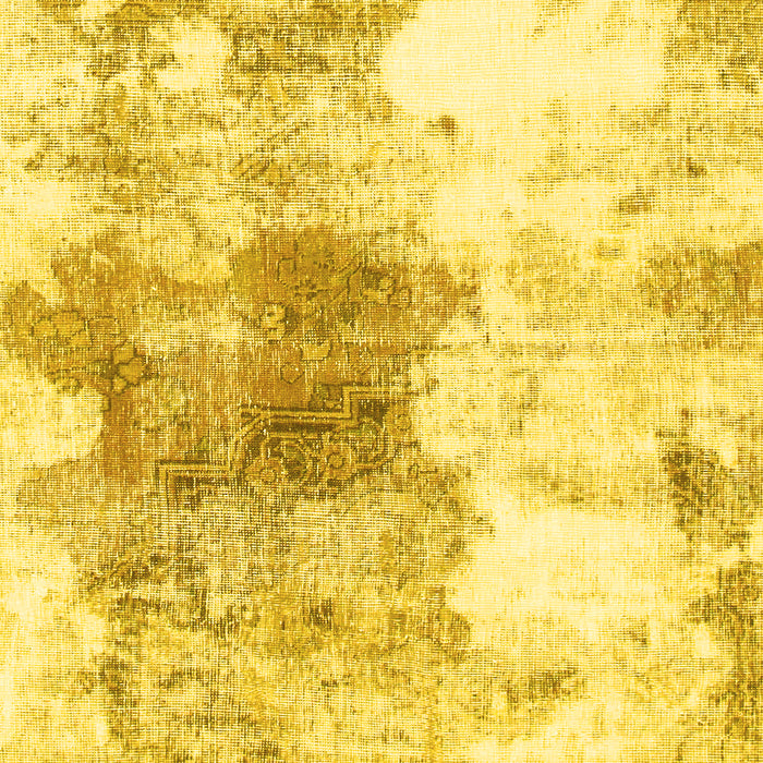 Abstract Yellow Modern Rug, abs890yw