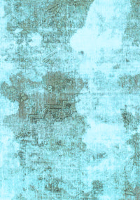 Abstract Light Blue Modern Rug, abs890lblu